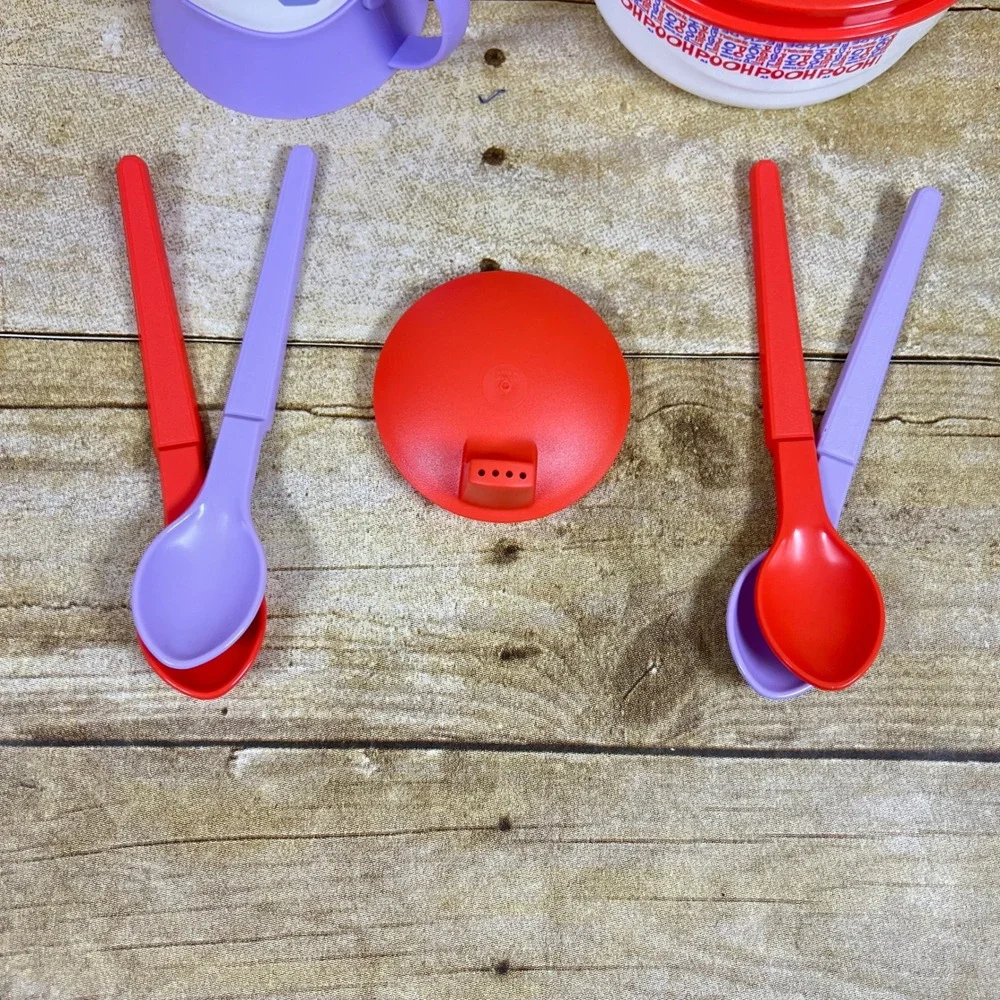 Tupperware Winnie The Pooh Baby Feeding Set- Sippy Cup Snack Bowl Spoons NEW‎